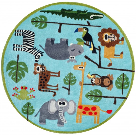 Rug, Momeni, Lil Mo Whimsy, LMJ19, Blue, 4' X 6', 22465