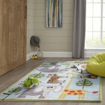 Rug, Momeni, Lil Mo Whimsy, LMJ19, Blue, 4' X 6', 22465