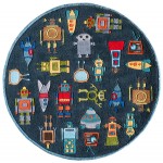 Rug, Momeni, Lil Mo Whimsy, LMJ-1, Steel Blue, 3' X 5', 17230