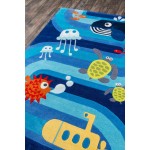 Rug, Momeni, Lil Mo Whimsy, LMJ21, Blue, 2' X 3', 23757