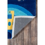 Rug, Momeni, Lil Mo Whimsy, LMJ21, Blue, 2' X 3', 23757