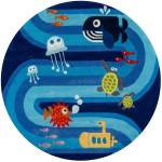 Rug, Momeni, Lil Mo Whimsy, LMJ21, Blue, 2' X 3', 23757