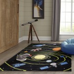 Rug, Momeni, Lil Mo Whimsy, LMJ22, Black, 3' X 5', 25028