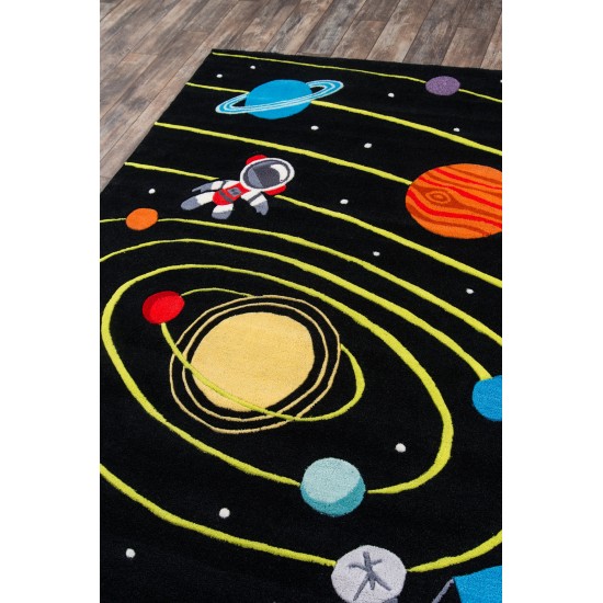 Rug, Momeni, Lil Mo Whimsy, LMJ22, Black, 5' X 5' Round, 24845