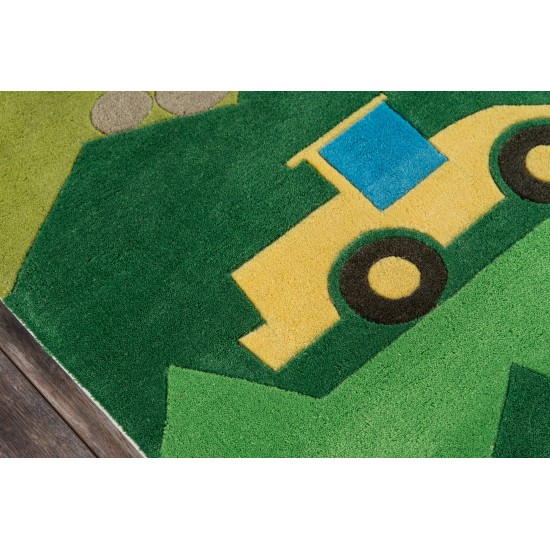 Rug, Momeni, Lil Mo Whimsy, LMJ24, Green, 2' X 3', 28555