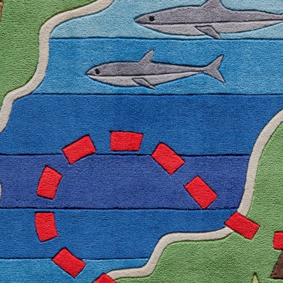 Rug, Momeni, Lil Mo Whimsy, LMJ25, Multi, 2' X 3', 28556