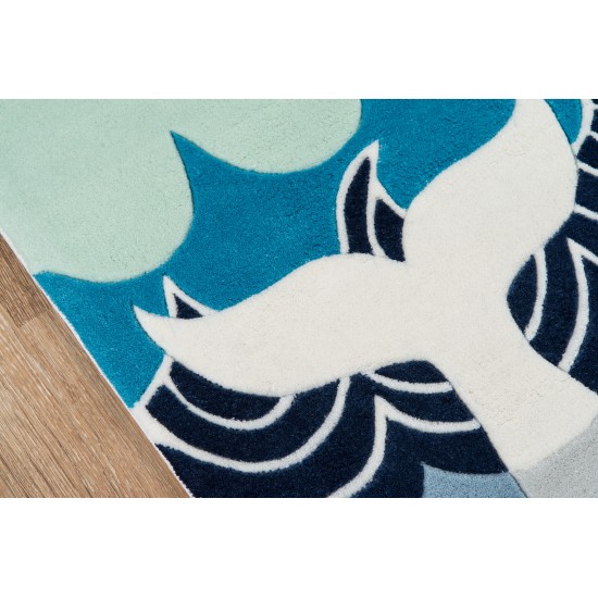 Rug, Momeni, Lil Mo Whimsy, LMJ27, Multi Blue, 3' X 5', 32295