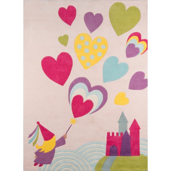 Rug, Momeni, Lil Mo Whimsy, LMJ28, Pink, 2' X 3', 32290