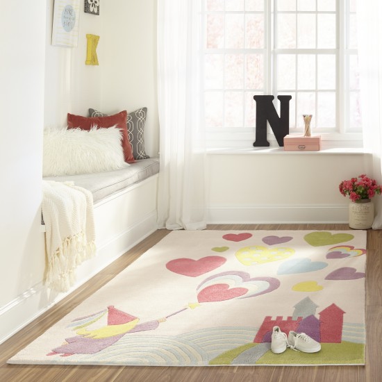 Rug, Momeni, Lil Mo Whimsy, LMJ28, Pink, 3' X 5', 32296