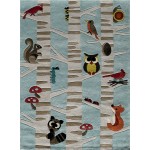 Rug, Momeni, Lil Mo Whimsy, LMJ29, Light Blue, 3' X 5', 32297