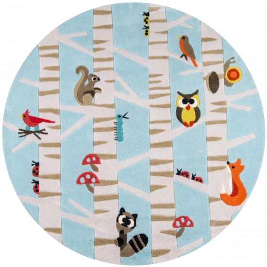 Rug, Momeni, Lil Mo Whimsy, LMJ29, Light Blue, 4' X 6', 32303