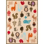 Rug, Momeni, Lil Mo Whimsy, LMJ-2, Ivory, 3' X 5', 17231