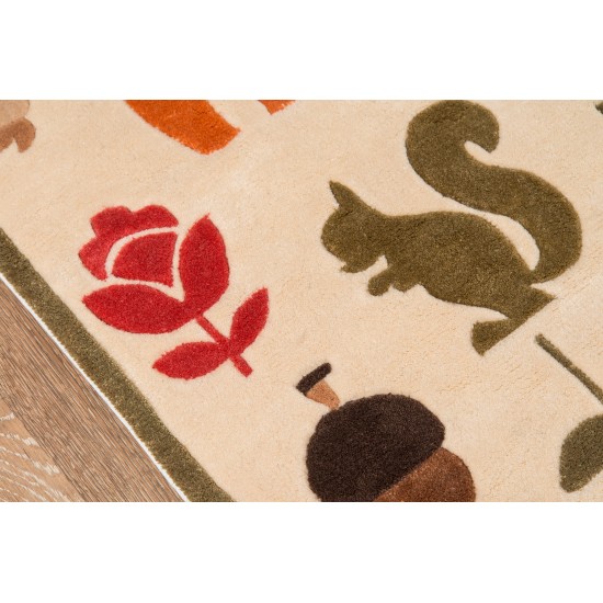 Rug, Momeni, Lil Mo Whimsy, LMJ-2, Ivory, 8' X 10', 17255