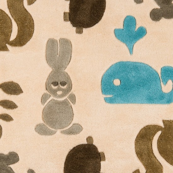 Rug, Momeni, Lil Mo Whimsy, LMJ-2, Ivory, 8' X 10', 17255