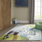 Rug, Momeni, Lil Mo Whimsy, LMJ30, Sky, 3' X 5', 32298