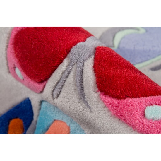 Rug, Momeni, Lil Mo Whimsy, LMJ32, Grey, 8' X 10', 35709