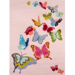 Rug, Momeni, Lil Mo Whimsy, LMJ32, Pink, 5' X 5' Round, 33271