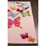 Rug, Momeni, Lil Mo Whimsy, LMJ32, Pink, 5' X 5' Round, 33271