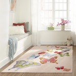 Rug, Momeni, Lil Mo Whimsy, LMJ32, Pink, 5' X 5' Round, 33271