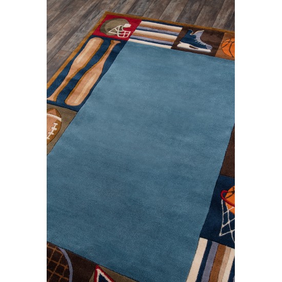 Rug, Momeni, Lil Mo Whimsy, LMJ-4, Denim, 2' X 3', 17225