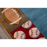 Rug, Momeni, Lil Mo Whimsy, LMJ-4, Denim, 4' X 6', 17241