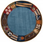 Rug, Momeni, Lil Mo Whimsy, LMJ-4, Denim, 4' X 6', 17241
