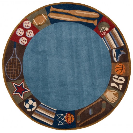 Rug, Momeni, Lil Mo Whimsy, LMJ-4, Denim, 4' X 6', 17241