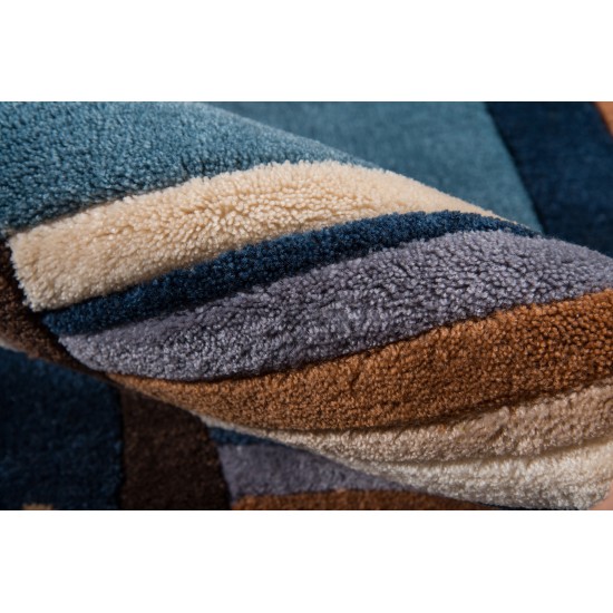 Rug, Momeni, Lil Mo Whimsy, LMJ-4, Denim, 5' X 7', 17249