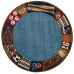 Rug, Momeni, Lil Mo Whimsy, LMJ-4, Denim, 5' X 7', 17249