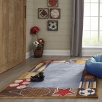 Rug, Momeni, Lil Mo Whimsy, LMJ-4, Denim, 5' X 7', 17249