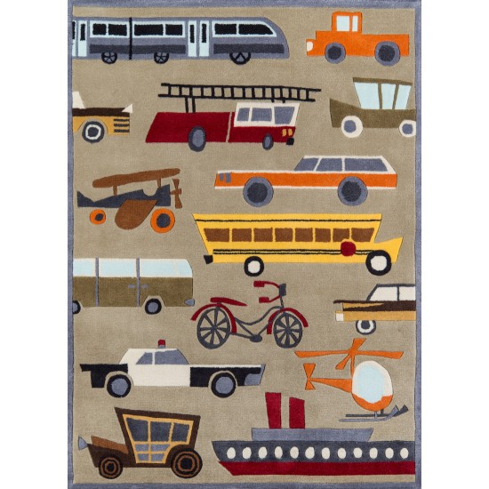 Rug, Momeni, Lil Mo Whimsy, LMJ-8, Concrete, 2' X 3', 18538