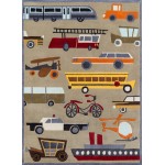 Rug, Momeni, Lil Mo Whimsy, LMJ-8, Concrete, 4' X 6', 18540