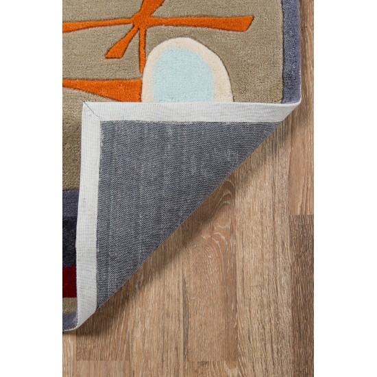 Rug, Momeni, Lil Mo Whimsy, LMJ-8, Concrete, 4' X 6', 18540
