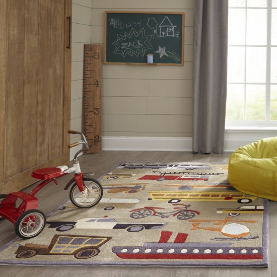 Rug, Momeni, Lil Mo Whimsy, LMJ-8, Concrete, 4' X 6', 18540