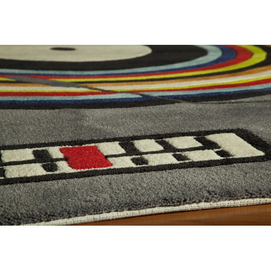 Rug, Momeni, Lil Mo Hipster, LMT12, Grey, 2' X 3', 23378