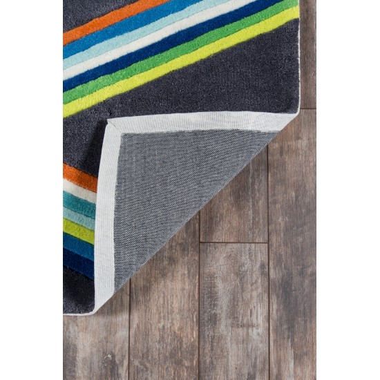 Rug, Momeni, Lil Mo Hipster, LMT14, Blue, 4' X 6', 25787