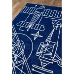 Rug, Momeni, Lil Mo Hipster, LMT16, Navy, 4' X 6', 29406