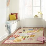 Rug, Momeni, Lil Mo Hipster, LMT-8, Ivory, 5' X 5' Round, 20227