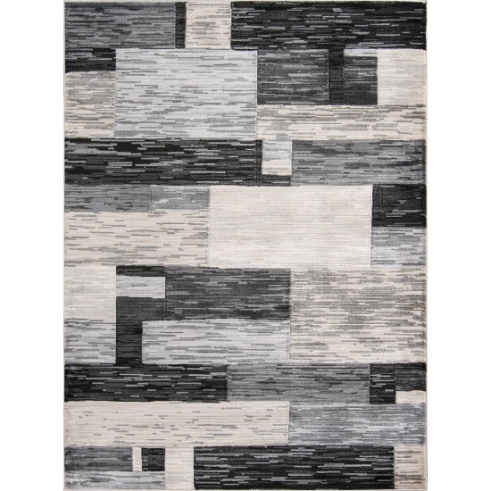 Rug, Momeni, Logan, LGN-3, Charcoal, 2'3" X 7'6" Runner, 44907