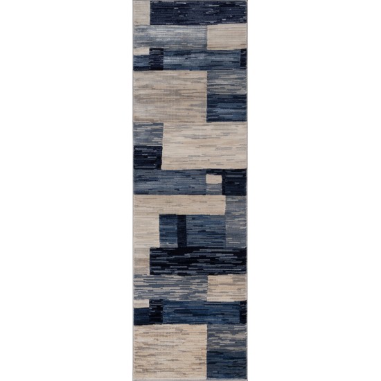 Rug, Momeni, Logan, LGN-3, Navy, 2'3" X 7'6" Runner, 44908