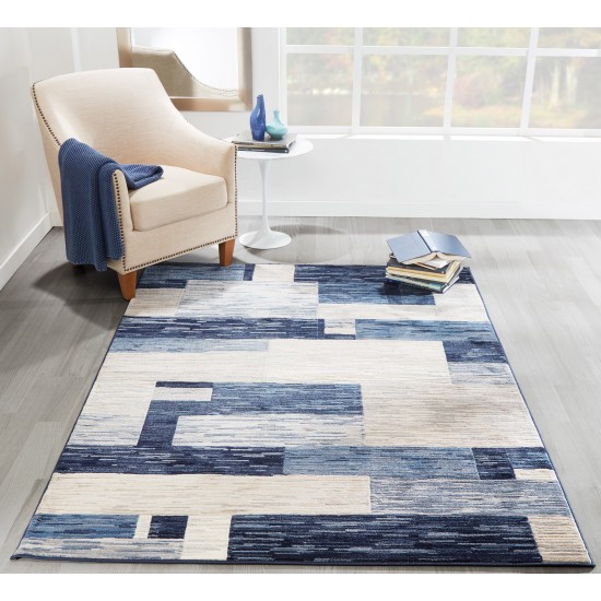 Rug, Momeni, Logan, LGN-3, Navy, 2'3" X 7'6" Runner, 44908
