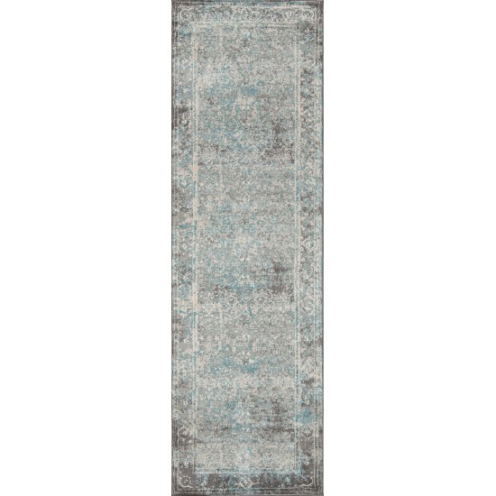 Rug, Momeni, Luxe, LX-16, Turquoise, 2' X 3', 35224