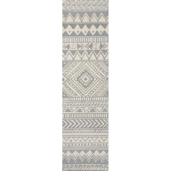 Rug, Momeni, Mallorca, MRC-5, Grey, 2' X 8' Runner, 43419