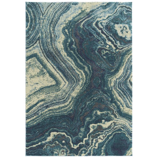 Addison Cosmo Contemporary Ocean Area Rug, 3’3" x 5’1", Ocean, ACS41OC3X5