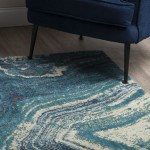 Addison Cosmo Contemporary Ocean Area Rug, 3’3" x 5’1", Ocean, ACS41OC3X5