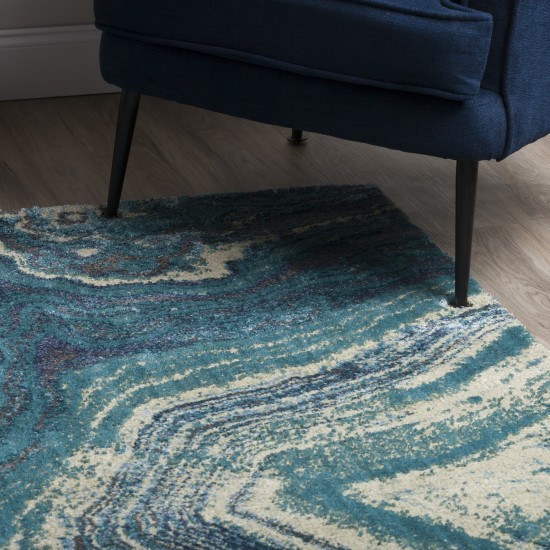 Addison Cosmo Contemporary Ocean Area Rug, 3’3" x 5’1", Ocean, ACS41OC3X5