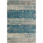 Addison Emporium Modern Blue Microfiber Area Rug, 5’1" x 7’5", Blue, AEM32BL5X7