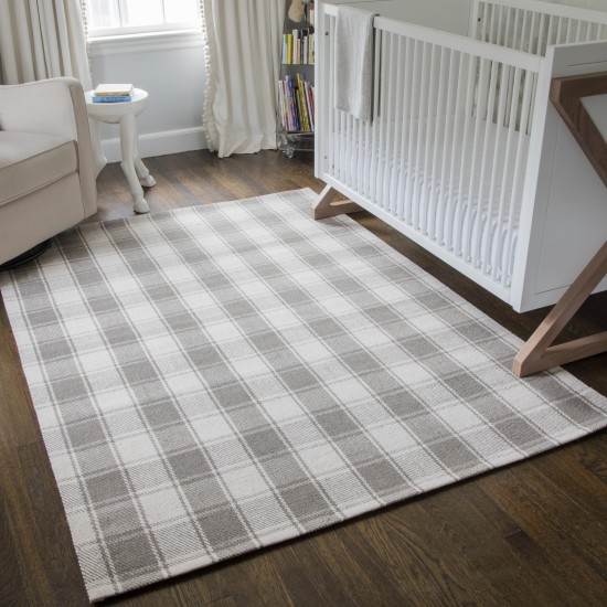 Rug, Erin Gates, Marlborough, MLB-1, Grey, 3'6" X 5'6", 40024