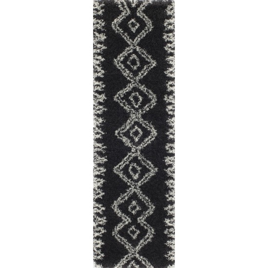 Rug, Momeni, Maya, MAY-1, Black, 2'3" X 7'6" Runner, 31717