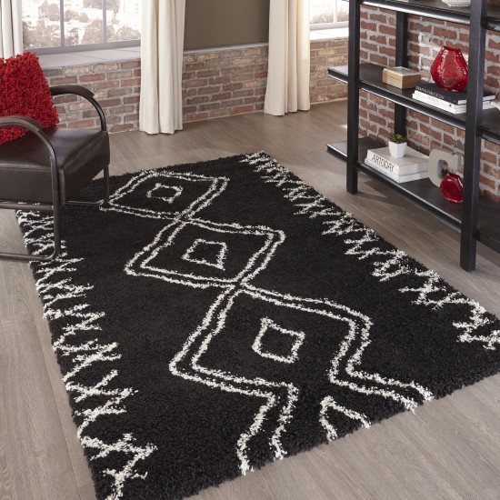 Rug, Momeni, Maya, MAY-1, Black, 5'3" X 7'6", 30847